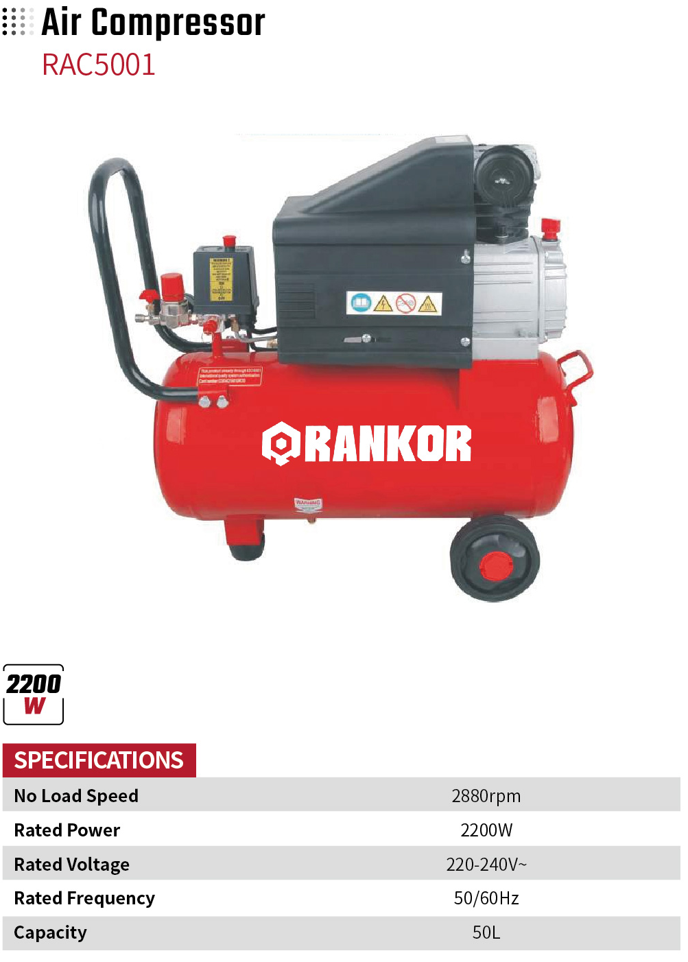 Air Compressor RAC5001