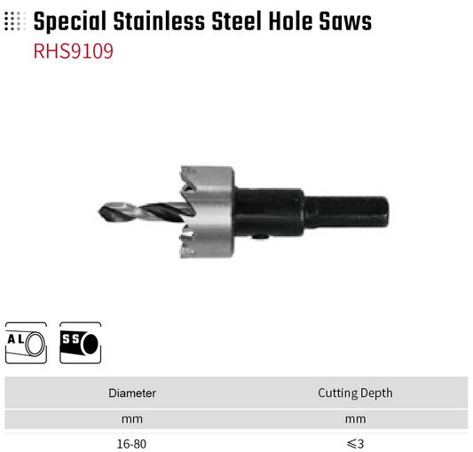 Special Stainless Steel Hole Saws RHS9109